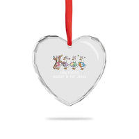 Funny Easter Day Silly Goose Heart Crystal Glass Ornament Silly Rabbit Easter Is For Jesus