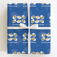 Funny Easter Day Thanksgiving Deviled Egg Wrapping Paper Roll You Know Why I'm Here