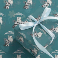 Funny Easter Day UFO Bunny Alien Eggs Wrapping Paper Roll