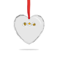 Funny Easter Heart Crystal Glass Ornament You Know Why Im Here - Wonder Print Shop