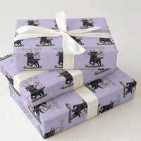 Funny Easter Hunting Dog Wrapping Paper Roll Labrador Bunny Ears On The Hunt