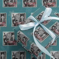 Funny Easter Jesus Wrapping Paper Roll Christian Jesus Come Back Bunny Selfie