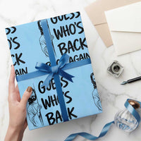 Funny Easter Jesus Wrapping Paper Roll Guess Who's Back Back Again