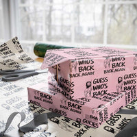 Funny Easter Jesus Wrapping Paper Roll Guess Who's Back Back Again