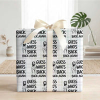 Funny Easter Jesus Wrapping Paper Roll Guess Who's Back Back Again