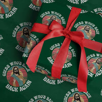 Funny Easter Jesus Wrapping Paper Roll Retro Vintage Guess Whos Back Again - Wonder Print Shop