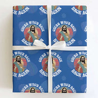 Funny Easter Jesus Wrapping Paper Roll Retro Vintage Guess Whos Back Again