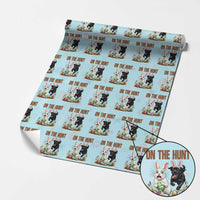 Funny Easter Labrador Bunny Ears Wrapping Paper Roll On The Hunt