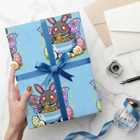 Funny Easter Mothman Eating Ramen Wrapping Paper Roll Cryptid Lover Gift