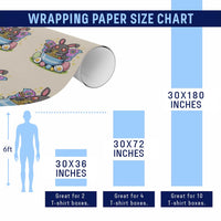 Funny Easter Mothman Eating Ramen Wrapping Paper Roll Cryptid Lover Gift