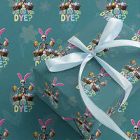 Funny Easter Skeleton Wrapping Paper Roll But Did You Dye Easter Day Sunday
