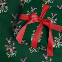 Funny Easter Skeleton Wrapping Paper Roll But Did You Dye Easter Day Sunday - Wonder Print Shop