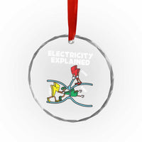 Funny Electricity Crystal Glass Ornament Ohm's Law Electricity Explained - Wonder Print Shop