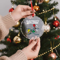 Funny Electricity Crystal Glass Ornament Ohm's Law Electricity Explained - Wonder Print Shop
