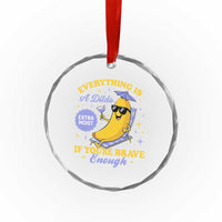 Funny Embarrassing Saying Crystal Glass Ornament Sarcastic Inappropriate Raunchy Banana TS10