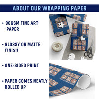 Funny Endometrial Cancer Warrior Goose Wrapping Paper Roll Just A Strong Goose