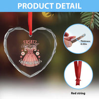 Funny Ersatz Backup Dirndl Oktoberfest Heart Crystal Glass Ornament Der Wille Zahlt Bavarian Festival Costume Humor - Wonder Print Shop