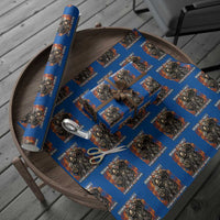 Funny Evil Skeleton Meme Wrapping Paper Roll Born to Shit Forced to Wipe - Wonder Print Shop