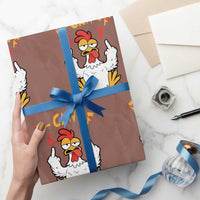 Funny F Caw F 67 Meme Wrapping Paper Roll Cartoon Chicken Six Seven Poultry Humor - Wonder Print Shop