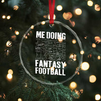 Funny Fantasy Football Crystal Glass Ornament Draft Party Commish FFL Vintage Touchdown Season TS10
