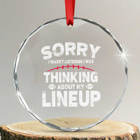 Funny Fantasy Football Player Crystal Glass Ornament Commissioner Draft Party TS10