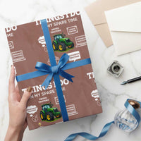 Funny Farmers Wrapping Paper Roll Things I Do In My Spare Time - Wonder Print Shop