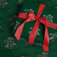 Funny Feminist Wrapping Paper Roll Aqua Tofana Apothecary Vintage Minimalism