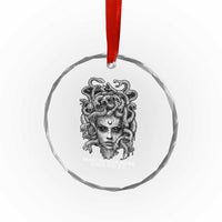 Funny Feminist Medusa Crystal Glass Ornament Making Men Hard Since 700 B.C Dark Myth Ancient TS10
