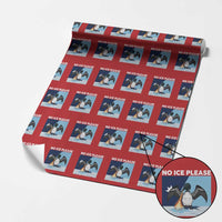 Funny Fire Breathing Loon Wrapping Paper Roll No Ice Please