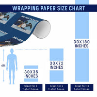 Funny Fire Breathing Loon Wrapping Paper Roll No Ice Please