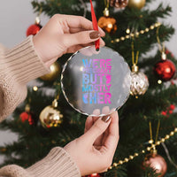 Funny First Time Parents Gift Crystal Glass Ornament We Are Pregnant But Mostly Her