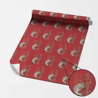 Funny Fishing Vintage Reel Cool Dad Wrapping Paper Roll Camo American Flag USA Bass Fish Fisherman - Wonder Print Shop
