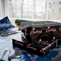 Funny Football Fan Gift Wrapping Paper Roll This Girl Loves Her Cowboys - Wonder Print Shop