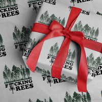Funny Forest Disc Golf Humor Fcking Trees Wrapping Paper Roll
