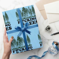 Funny Forest Disc Golf Humor Fcking Trees Wrapping Paper Roll