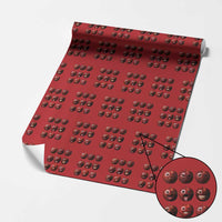 Funny Freaky Apple Faces Meme Graphic Wrapping Paper Roll Surreal Weird AI Fruit Emotions - Wonder Print Shop
