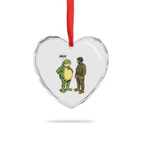 Funny Frog Bruh Resist Meme Heart Crystal Glass Ornament Free Portland Oregon Political Satire - Wonder Print Shop