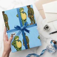 Funny Frog Bruh Resist Meme Wrapping Paper Roll Free Portland Oregon Political Satire - Wonder Print Shop