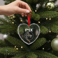 Funny Fuck Profanity Pie Chart You Off It This Shit That Heart Crystal Glass Ornament Sarcastic Anti Social Office Humor