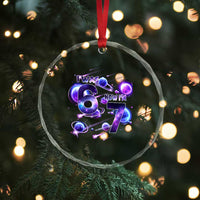 Funny Galaxy Space Birthday Crystal Glass Ornament I Was Six Now I Am Seven - Wonder Print Shop