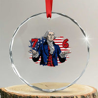 Funny George Washington 67 Crystal Glass Ornament Six Seven Meme Gen Alpha Slang TS11