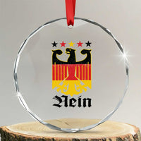 Funny German Eagle Crystal Glass Ornament Vintage Nein No Germany Souvenir Oktoberfest - Wonder Print Shop