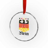 Funny German Eagle Crystal Glass Ornament Vintage Nein No Germany Souvenir Oktoberfest - Wonder Print Shop