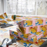 Funny Giant Cat Monster Japanese Anime Kawaii Wrapping Paper Roll Retro Vintage Japan Inspo Graphic