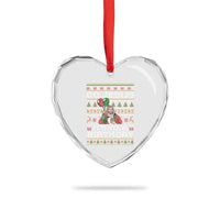Funny Go Jesus Its Your Birthday Heart Crystal Glass Ornament Christmas Christian Religious God - Wonder Print Shop