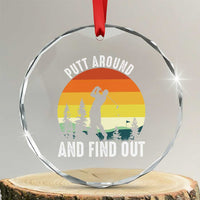 Funny Golf Quote Crystal Glass Ornament Putt Around And Find Out TS12