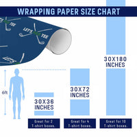 Funny Golfing Wrapping Paper Roll Let's Par Tee Golf Player Golfer Dad Grandpa - Wonder Print Shop
