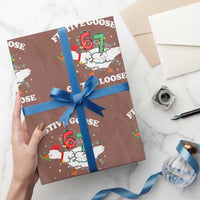Funny Goose 67 Christmas Wrapping Paper Roll Festive Goose On The Loose Six Seven Meme - Wonder Print Shop