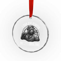 Funny Gorilla Mechanic Crystal Glass Ornament I Can Fix Stupid But Its Gonna Hurt