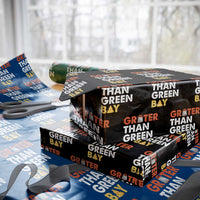 Funny Greater Than Green Bay Cheese Grate Wrapping Paper Roll